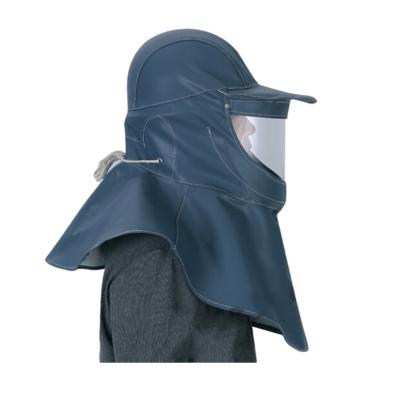 杭州力觉 防酸碱面罩 1083灰色款 防灰尘防水飞溅防护披肩头罩
