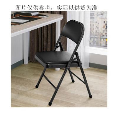国产优质 折叠椅 黑腿黑皮革 加强钢板