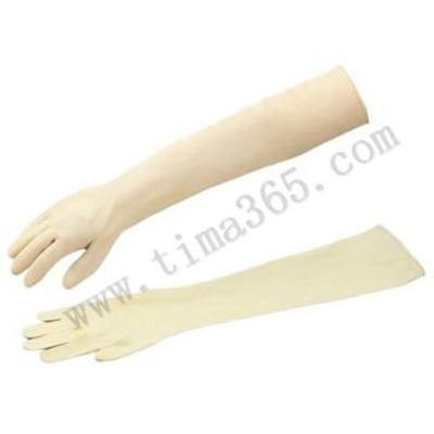 亚速旺ASONE  实验室用乳胶超长型手套(成双型)S 10双/袋 3-6434-03