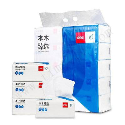 得力DELI MR2150-01软包抽取式纸面巾(白)(10包/提)(单位：提)(100117305)
