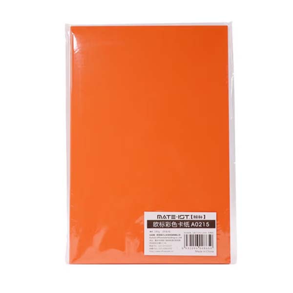 欧标 欧标 A0215 25张/包 A4 180g  手工卡纸 桔红