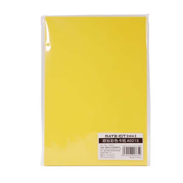 欧标 欧标 A0215 25张/包 A4 180g  手工卡纸 柠檬黄