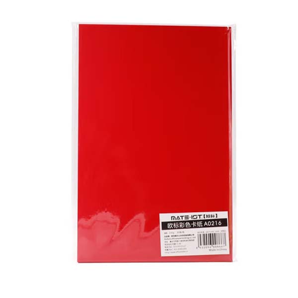 欧标 欧标 A0216 20张/包 A4 230g  手工卡纸 大红