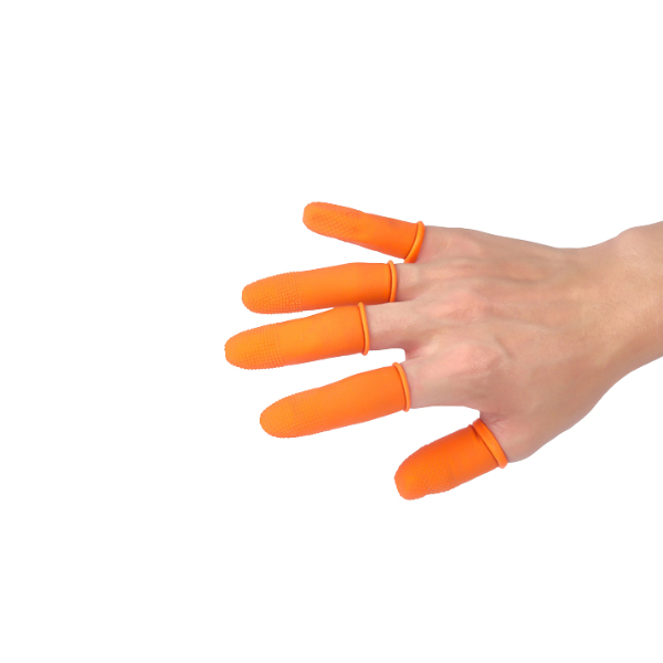 邦杜夫 一次性 M号 乳胶手指套 橙色 铝箔 (单位：包)