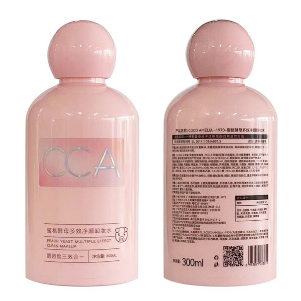 COCOAMELIA 300ml CCA蜜桃酵母多效净颜卸妆水 (单位：瓶)