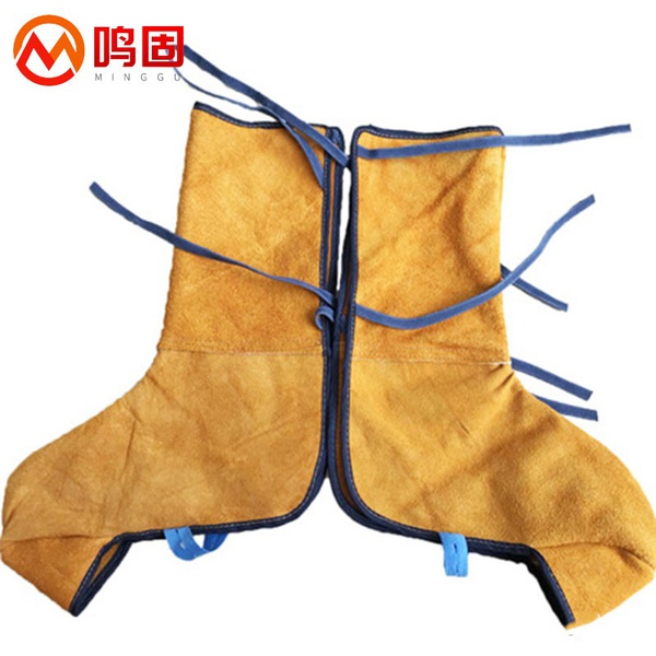 鸣固MINGGU 绑带款 长度36cm 电焊护腿脚盖 黄色 (单位：副)