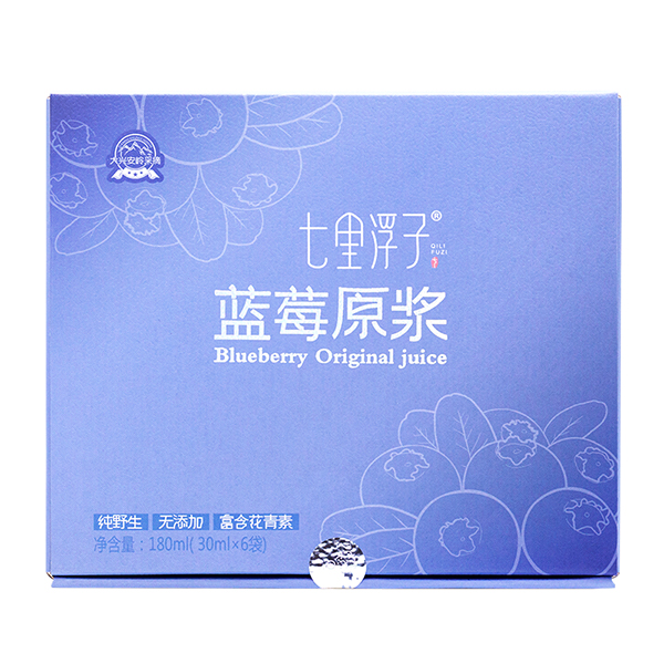 七里浮子 30ml/袋 6袋/盒 蓝莓原浆 (单位：盒)
