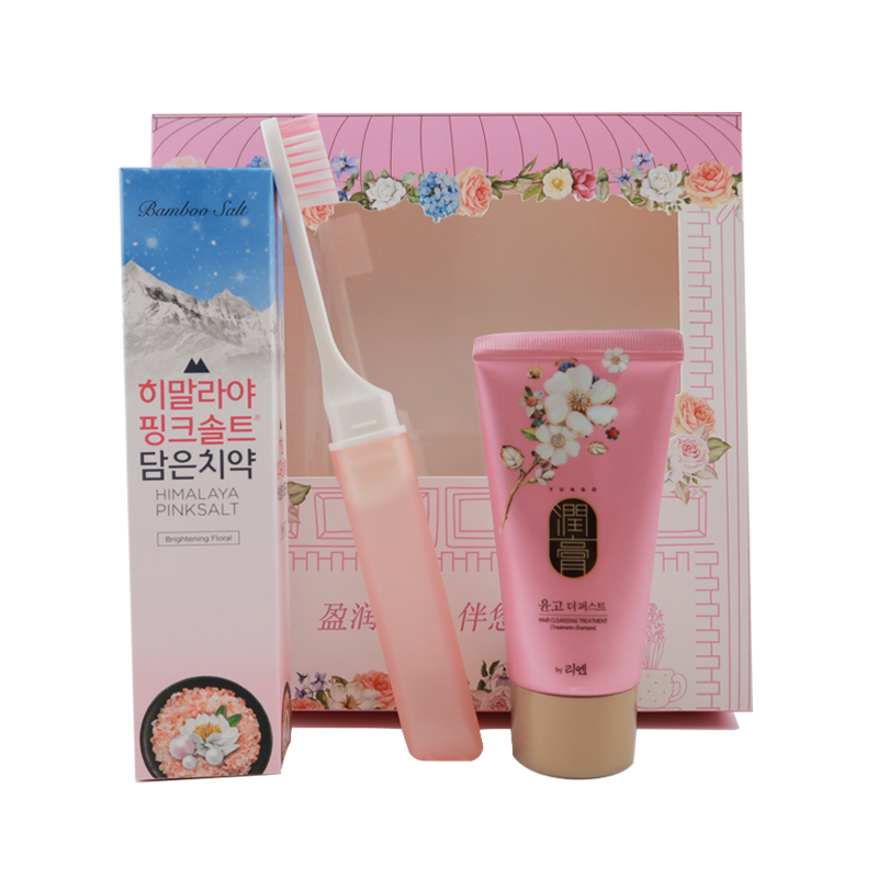 韩国LG生活健康 牙膏+洗发水 盈润沁心履行套装 牙膏+洗发水 2件/套 (单位:套)