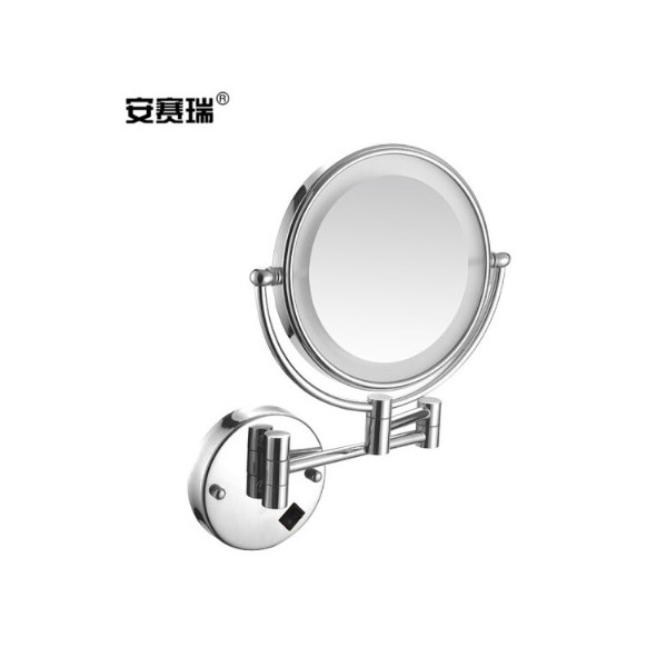 上海安赛瑞 710769 8英寸 浴室化妆镜 银白色 (单位:个)