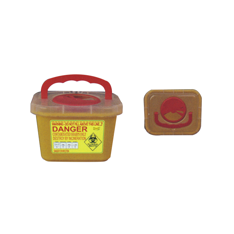 克恩达KENTA 95116408 红色桶 PP材质方形桶身带把手利器盒 (单位：箱)