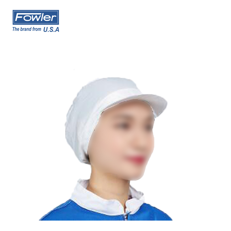 福勒FOWLER 99-3030-230 白色 有帽檐食品工作帽 (单位：个)