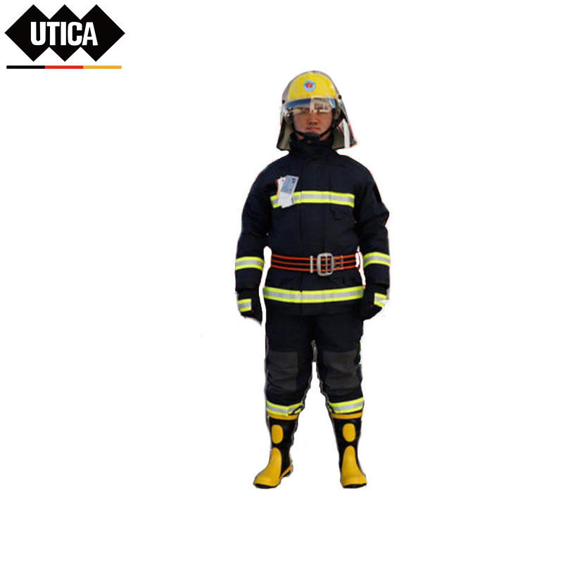 优迪佧UTICA UT119-100-1061 28ca/cm? 14款消防服3C认证六件套(消防上衣、消防裤子、消防手套、消防头盔、消防腰带、02消防靴) (单位：件)