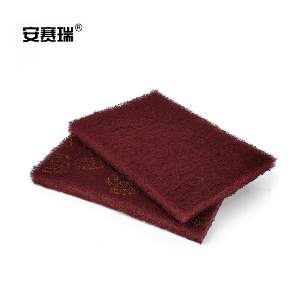 上海安赛瑞 27298 14*10cm 厚1cm 12片/盒 清洁专用百洁布 红色 超细纤维 12片/盒 (单位:盒)