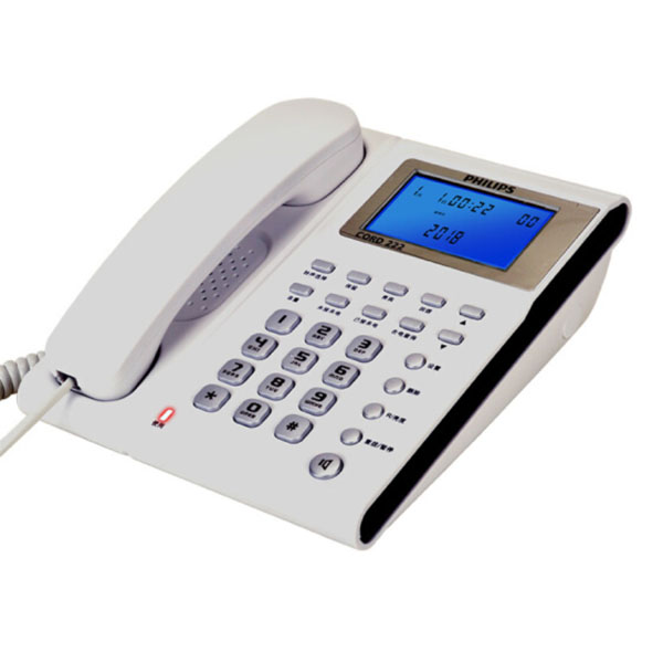飞利浦PHILIPS CORD222 电话机 白色 (单位：台)