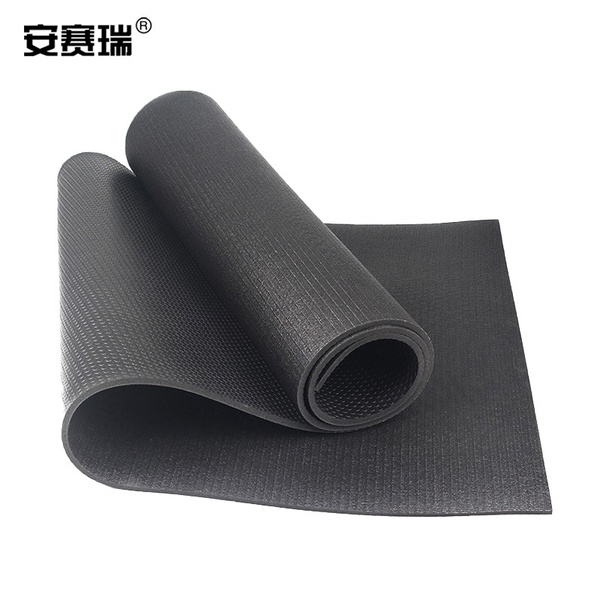 上海安赛瑞 710803 183*61*0.6cm 防滑健身瑜伽垫 黑色 PVC (单位:片)