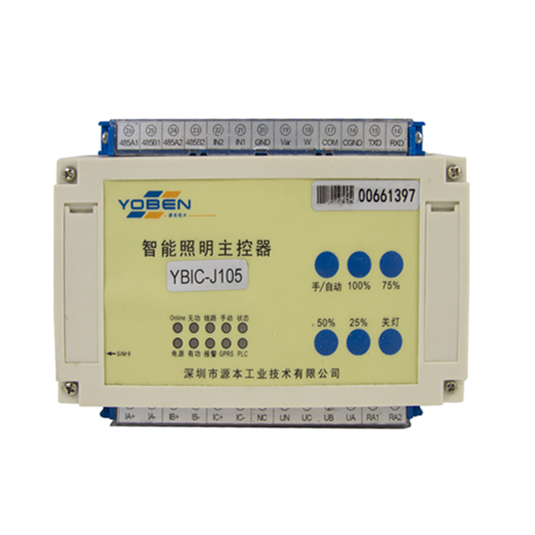 源本照明 YBIC-J105 最多带400个灯控器，含软件双模 智能照明主控器 米色 PC外壳 YB2022352 (单位：只)