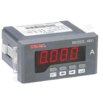 德力西DELIXI P□2222□-48X1系列安装式数字显示电测量仪表 PA2222L-48X1 300/1A 48LX1300J