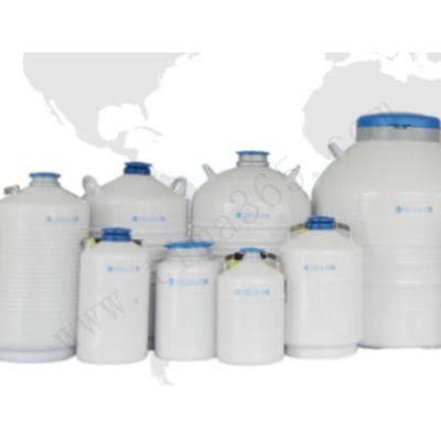 成都米兰 储存型铝合金系列液氮容器 YDS-10-125 标配无提筒，最多配1个3层5*5方提筒，带塑料盒