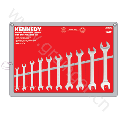 KENNEDY 11件套装公制工业级双头开口扳手