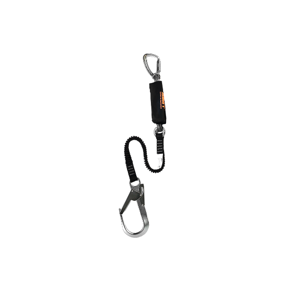 阿萨特ASAT LTS-2010-1.5米 单绳 双大钩缓冲安全绳 可调长度减震绳 铝钩+涤纶 (单位:条)