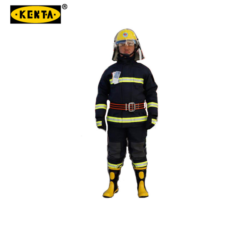 克恩达KENTA 14款消防服3C认证六件套(消防上衣、消防裤子、消防手套、消防头盔、消防腰带、02消防靴)