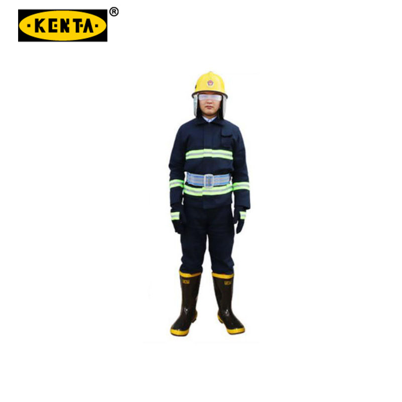 克恩达KENTA 02款消防服六件套实惠款(消防服、消防裤子、消防手套、消防头盔、消防腰带、97消防靴)