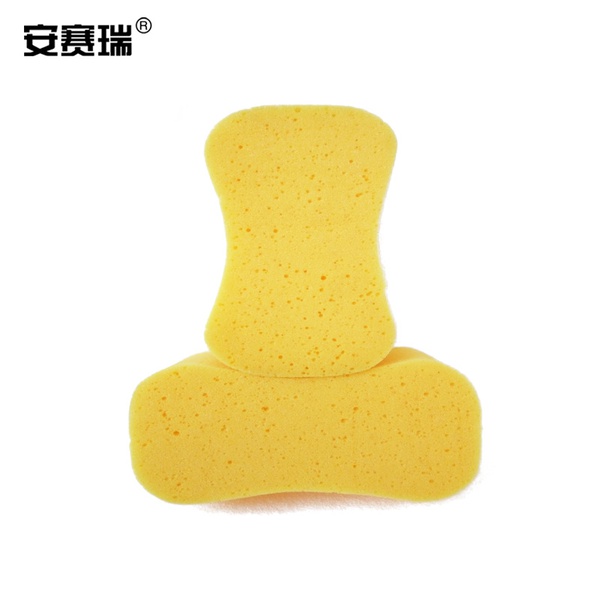 上海安赛瑞 27070 大号 22*12*6cm 清洁打蜡抛光 海绵块 黄色 5个包 (单位:包)