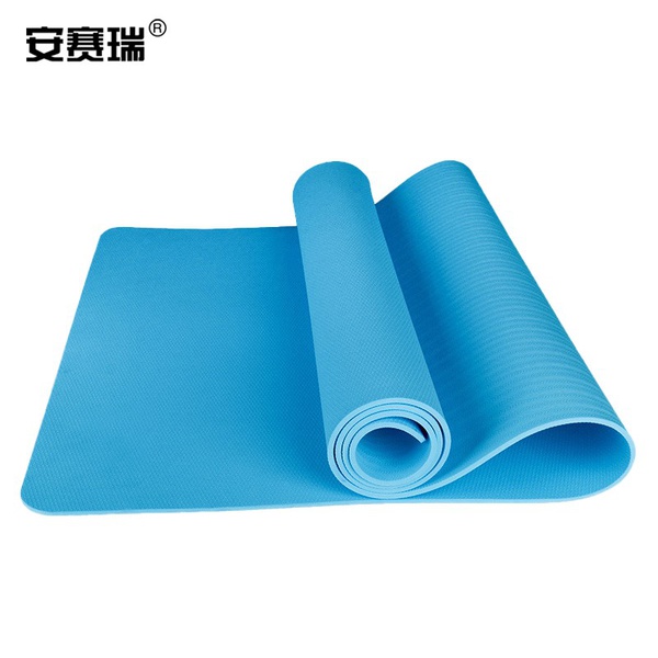 上海安赛瑞 710808 183*61*0.6cm 防滑健身瑜伽垫 蓝色 TPE (单位:片)