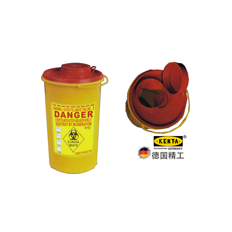 克恩达KENTA 95116429 黄色桶 PP材质圆桶利器盒 (单位：箱)